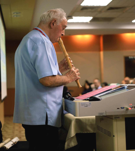 Fr. De Ridder during the Conference presentation